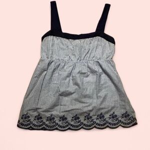 Brooks Brothers Black and Gray Camisole